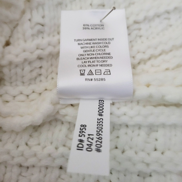 Textured Cream Dress Coat /Long Jacket  Size PS - Picture 4 of 8